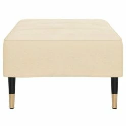 VidaXL Repose-pied Crème 78x56x32 cm Velours -Poufs Soldes image 4 337821