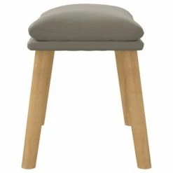 VidaXL Repose-pied Gris clair 45x29,5x39 cm Velours -Poufs Soldes image 4 341435