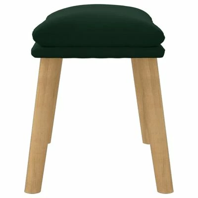 VidaXL Repose-pied Vert foncé 45x29,5x39 cm Velours 4 VidaXL Repose-pied Vert foncé 45x29,5x39 cm Velours – Image 4