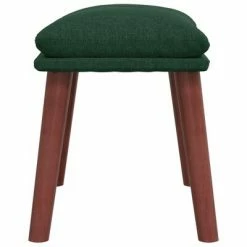 VidaXL Repose-pied Vert foncé 45x29,5x39 cm Tissu -Poufs Soldes image 4 341462