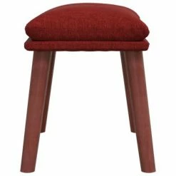 VidaXL Repose-pied Rouge 45x29,5x39 cm Tissu -Poufs Soldes image 4 341465