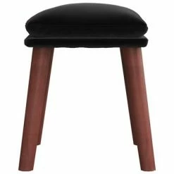 VidaXL Repose-pied Noir 45x29,5x39 cm Velours -Poufs Soldes image 4 341474