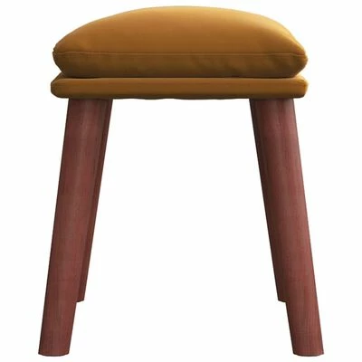 VidaXL Repose-pied Marron 45x29,5x39 cm Velours 4 VidaXL Repose-pied Marron 45x29,5x39 cm Velours – Image 4