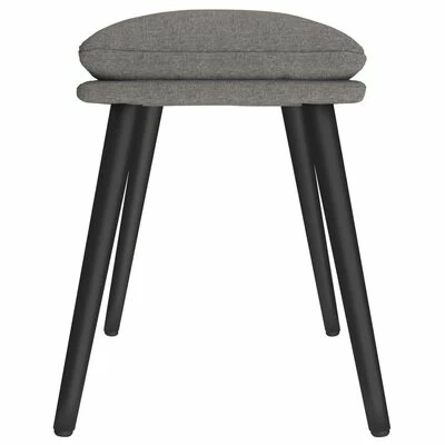 VidaXL Repose-pied Gris clair 45x29,5x39 cm Tissu 4 VidaXL Repose-pied Gris clair 45x29,5x39 cm Tissu – Image 4