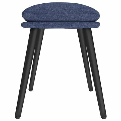 VidaXL Repose-pied Bleu 45x29,5x39 cm Tissu 4 VidaXL Repose-pied Bleu 45x29,5x39 cm Tissu – Image 4