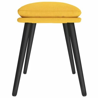 VidaXL Repose-pied Jaune moutarde 45x29,5x39 cm Tissu 4 VidaXL Repose-pied Jaune moutarde 45x29,5x39 cm Tissu – Image 4