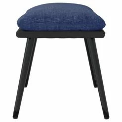 VidaXL Repose-pied Bleu 45x29,5x39 cm Tissu et similicuir -Poufs Soldes image 4 341519