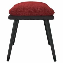 VidaXL Repose-pied Rouge bordeaux 45x29,5x39 cm Tissu et similicuir -Poufs Soldes image 4 341523