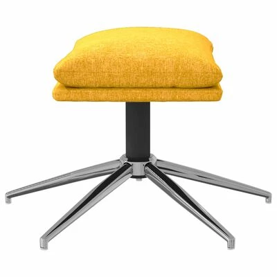 VidaXL Repose-pied Jaune moutarde 60x60x39 cm Tissu 4 VidaXL Repose-pied Jaune moutarde 60x60x39 cm Tissu – Image 4