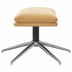 VidaXL Repose-pied Crème 60x60x39 cm Tissu microfibre -Poufs Soldes image 4 341563