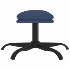 VidaXL Repose-pied Bleu 60x60x39 cm Tissu -Poufs Soldes image 4 341571