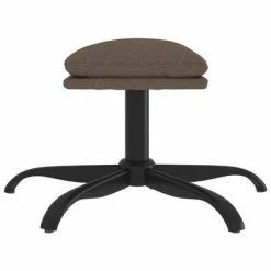 VidaXL Repose-pied Taupe 60x60x39 cm Tissu -Poufs Soldes image 4 341576