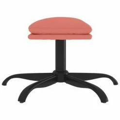 VidaXL Repose-pied Rose 60x60x39 cm Velours -Poufs Soldes image 4 341582