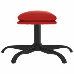 VidaXL Repose-pied Rouge bordeaux 60x60x39 cm Similicuir -Poufs Soldes image 4 341593