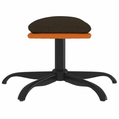VidaXL Repose-pied Marron 60x60x39 cm Tissu et similicuir 4 VidaXL Repose-pied Marron 60x60x39 cm Tissu et similicuir – Image 4