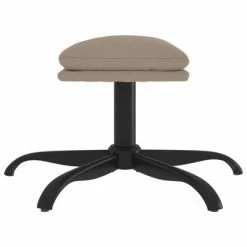 VidaXL Repose-pied Gris clair 60x60x39 cm Tissu microfibre -Poufs Soldes image 4 341622