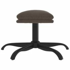 VidaXL Repose-pied Gris foncé 60x60x39 cm Tissu microfibre -Poufs Soldes image 4 341623