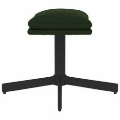 VidaXL Repose-pied Vert foncé 60x60x39 cm Velours -Poufs Soldes image 4 341628