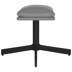 VidaXL Repose-pied Gris anthracite 60x60x39 cm Similicuir -Poufs Soldes image 4 341640