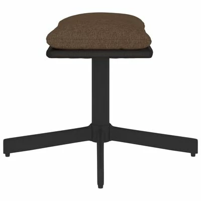 VidaXL Repose-pied Marron 60x60x39 cm Tissu et similicuir 4 VidaXL Repose-pied Marron 60x60x39 cm Tissu et similicuir – Image 4