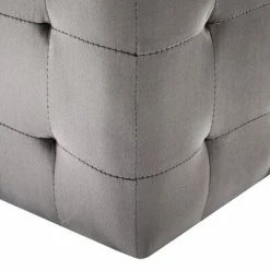VidaXL 2 pcs Poufs Gris 30 x 30 x 30 cm Tissu velours 10 VidaXL 2 pcs Poufs Gris 30 x 30 x 30 cm Tissu velours -Poufs Soldes image 5 278385
