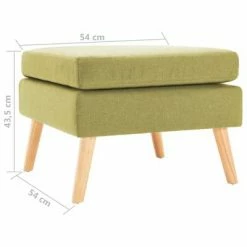 VidaXL Repose-pied Vert Tissu 9 VidaXL Repose-pied Vert Tissu -Poufs Soldes image 5 288738