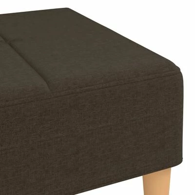 VidaXL Repose-pied Marron foncé 78x56x32 cm Tissu 5 VidaXL Repose-pied Marron foncé 78x56x32 cm Tissu – Image 5