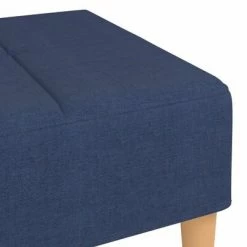 VidaXL Repose-pied Bleu 78x56x32 cm Tissu -Poufs Soldes image 5 337751
