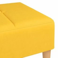 VidaXL Repose-pied Jaune 78x56x32 cm Tissu -Poufs Soldes image 5 337753