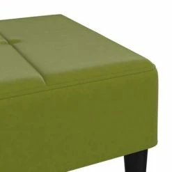 VidaXL Repose-pied Vert clair 78x56x32 cm Velours -Poufs Soldes image 5 337761