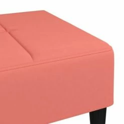 VidaXL Repose-pied Rose 78x56x32 cm Velours -Poufs Soldes image 5 337762
