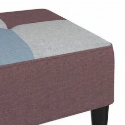 VidaXL Repose-pied Patchwork 78x56x32 cm Tissu -Poufs Soldes image 5 337775