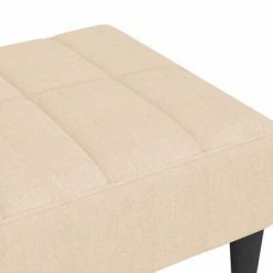 VidaXL Repose-pied Crème 78x56x32 cm Tissu -Poufs Soldes image 5 337779