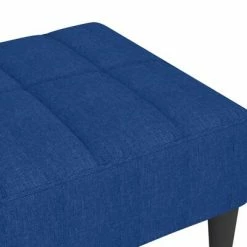 VidaXL Repose-pied Bleu 78x56x32 cm Tissu -Poufs Soldes image 5 337782