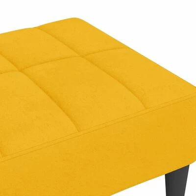 VidaXL Repose-pied Jaune 78x56x32 cm Velours 5 VidaXL Repose-pied Jaune 78x56x32 cm Velours – Image 5