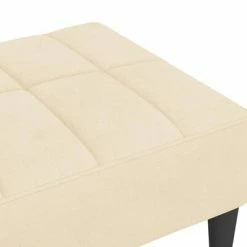 VidaXL Repose-pied Crème 78x56x32 cm Velours -Poufs Soldes image 5 337798