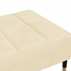 VidaXL Repose-pied Crème 78x56x32 cm Velours -Poufs Soldes image 5 337821