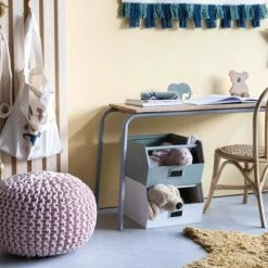 KidsDepot Pouf Bundy 40x32 cm Coton Rose 10 KidsDepot Pouf Bundy 40x32 cm Coton Rose -Poufs Soldes image 5 443148