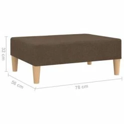 VidaXL Repose-pied Taupe 78x56x32 cm Tissu 11 VidaXL Repose-pied Taupe 78x56x32 cm Tissu -Poufs Soldes image 6 337684