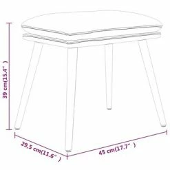 VidaXL Repose-pied Gris foncé 45x29,5x39 cm Tissu 11 VidaXL Repose-pied Gris foncé 45x29,5x39 cm Tissu -Poufs Soldes image 6 341494