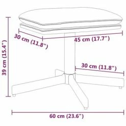 VidaXL Repose-pied Crème 60x60x39 cm Similicuir -Poufs Soldes image 6 341638