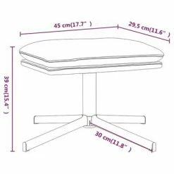 VidaXL Repose-pied Noir 45x29,5x39 cm Similicuir brillant -Poufs Soldes image 6 341655