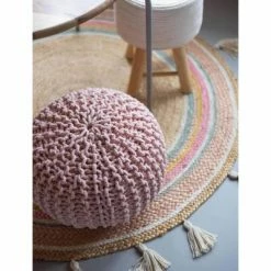 KidsDepot Pouf Bundy 40x32 cm Coton Rose 11 KidsDepot Pouf Bundy 40x32 cm Coton Rose -Poufs Soldes image 6 443148